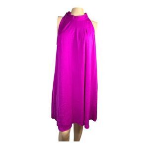 RACHEL ROY Purple Pocketed Halter Shift Dress